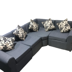 SOFÁ ESQUINERO SECCIONAL COLOR GRIS